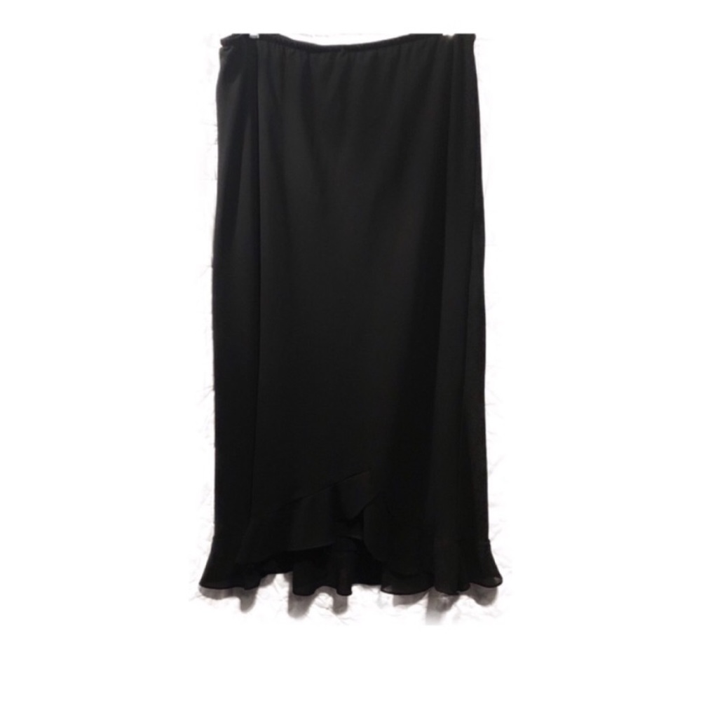 Dressbarn Long Black Black Skirt